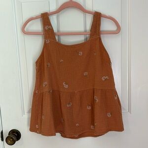 Wishlist apparel rust gauze top